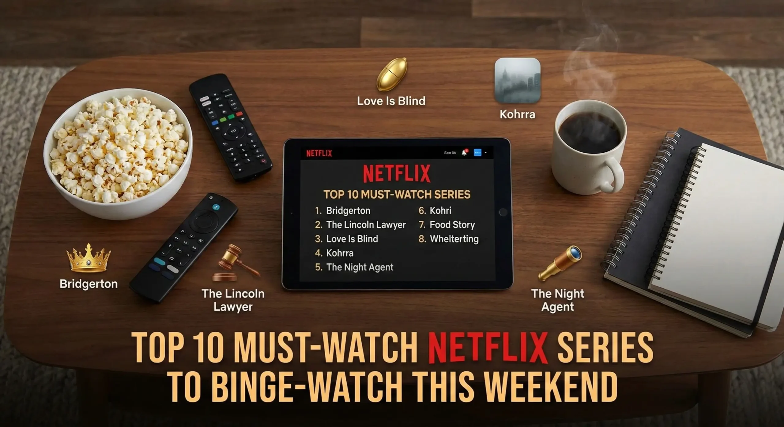 Top 10 Must-Watch Netflix Series to Binge-Watch This Weekend